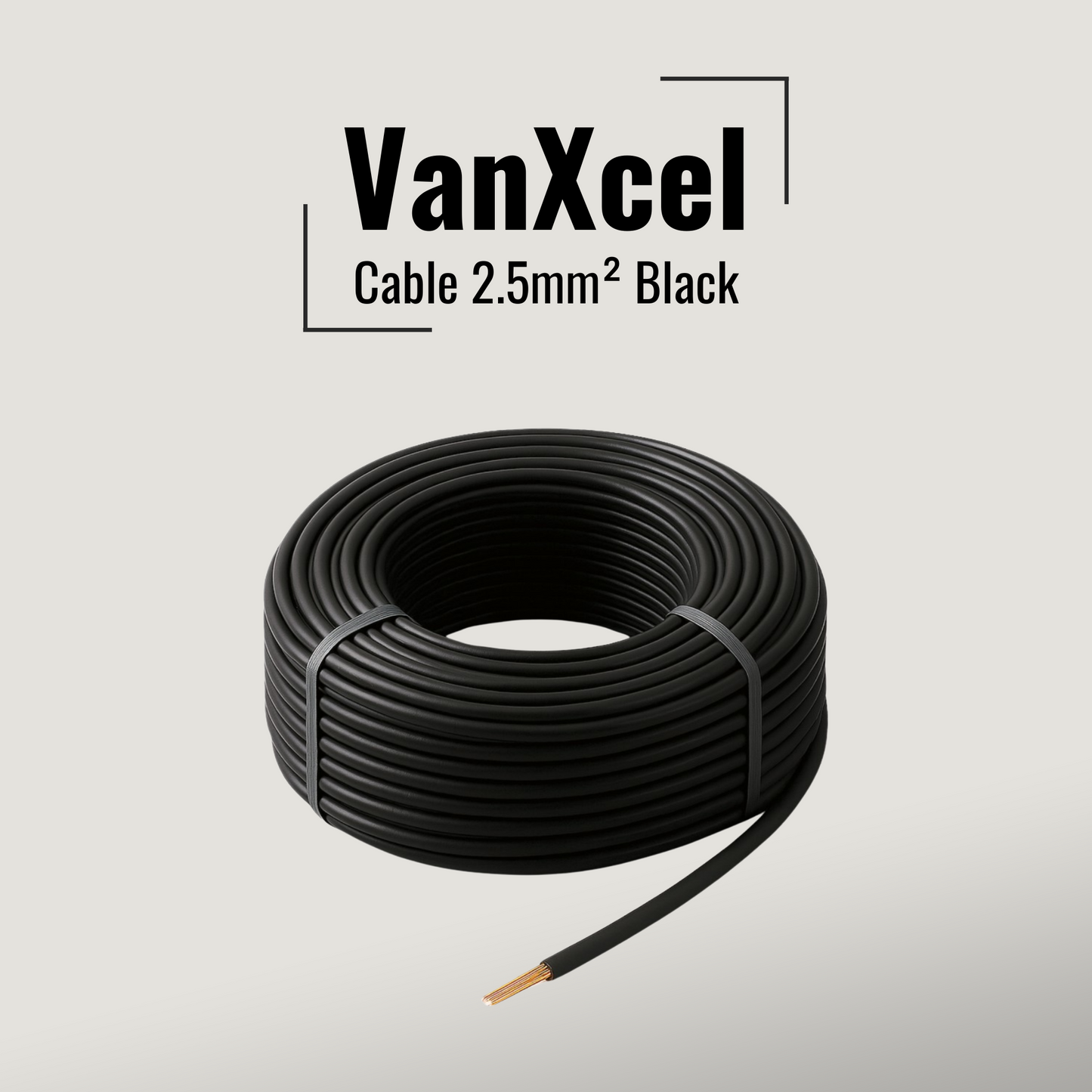 VanXcel-kabel 2,5 mm2 (zwart)