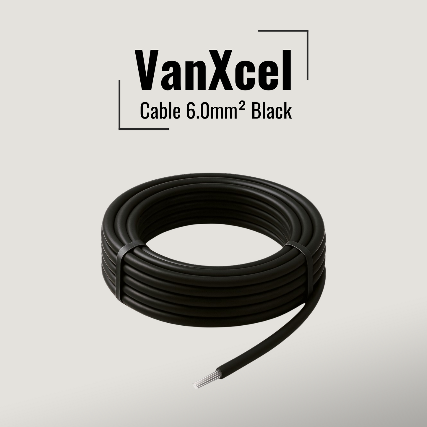 VanXcel Cable 6mm2 (Solar) (Black)